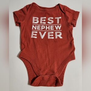 Old Navy Size 6-12 Months Best Nephew Ever Baby Onesie